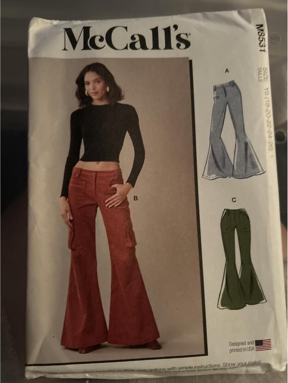 McCall's M835 Jeans Sewing- pb1 -pb2